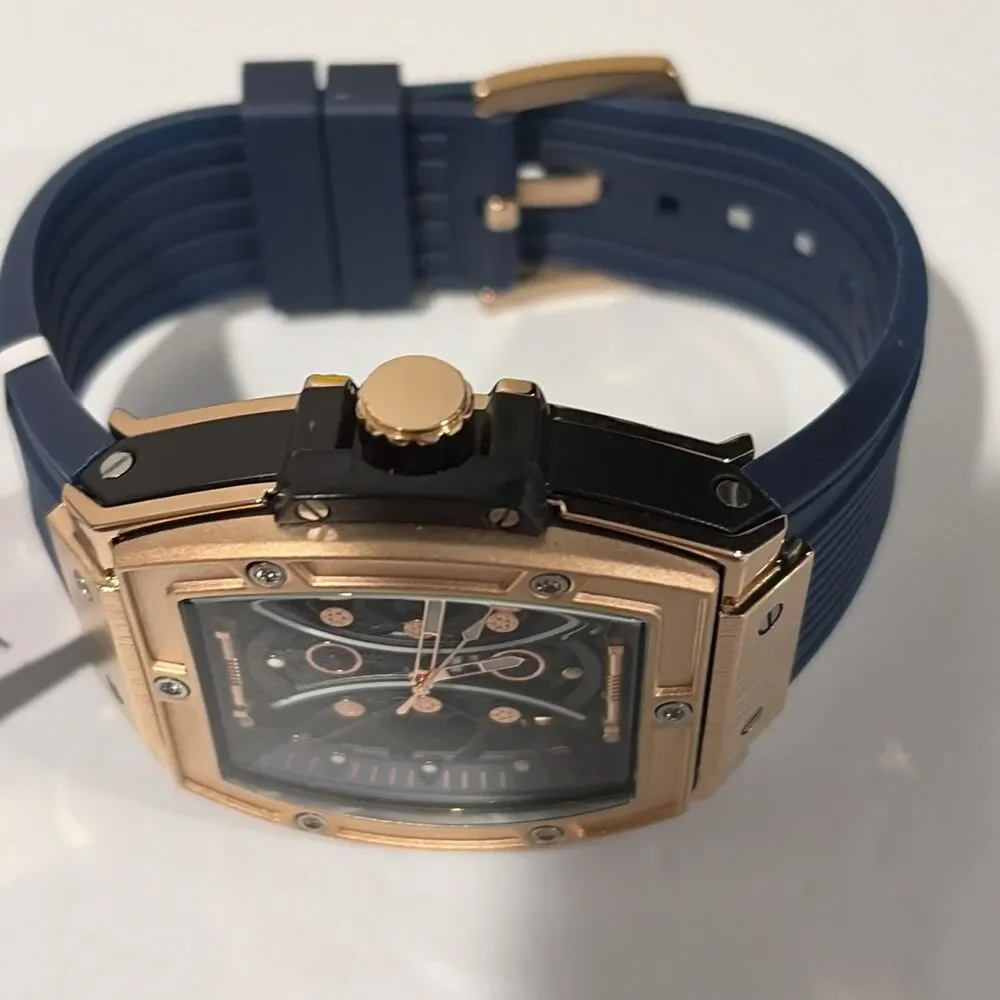 Invicta S1 Rally I by Invicta Men's Watch Rose GoldSkeleton Dial Blue Band 69846